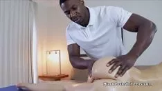 चलाएँ गोरा किशोर squanders मालिश शॉट bbc