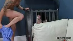 Play Tight missy is interpreted in bunthole out assylum for irritating therepy