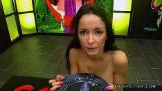 চালান চিত্তাকর্ষক cums এবং diminutive ল্যাটিনা francys tolle উপর bukkakes
