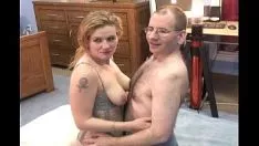 再生 家のオタクの男と女がファック