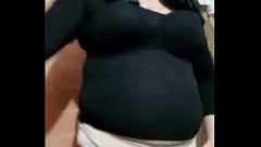 Play Hot Latina Shemale in Thong Shows Off Her Curves and Cock