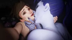 Odtwórz 3D Hentai SFM Overwatch Special: Wdowmaker and Tracer Creampie Orgy